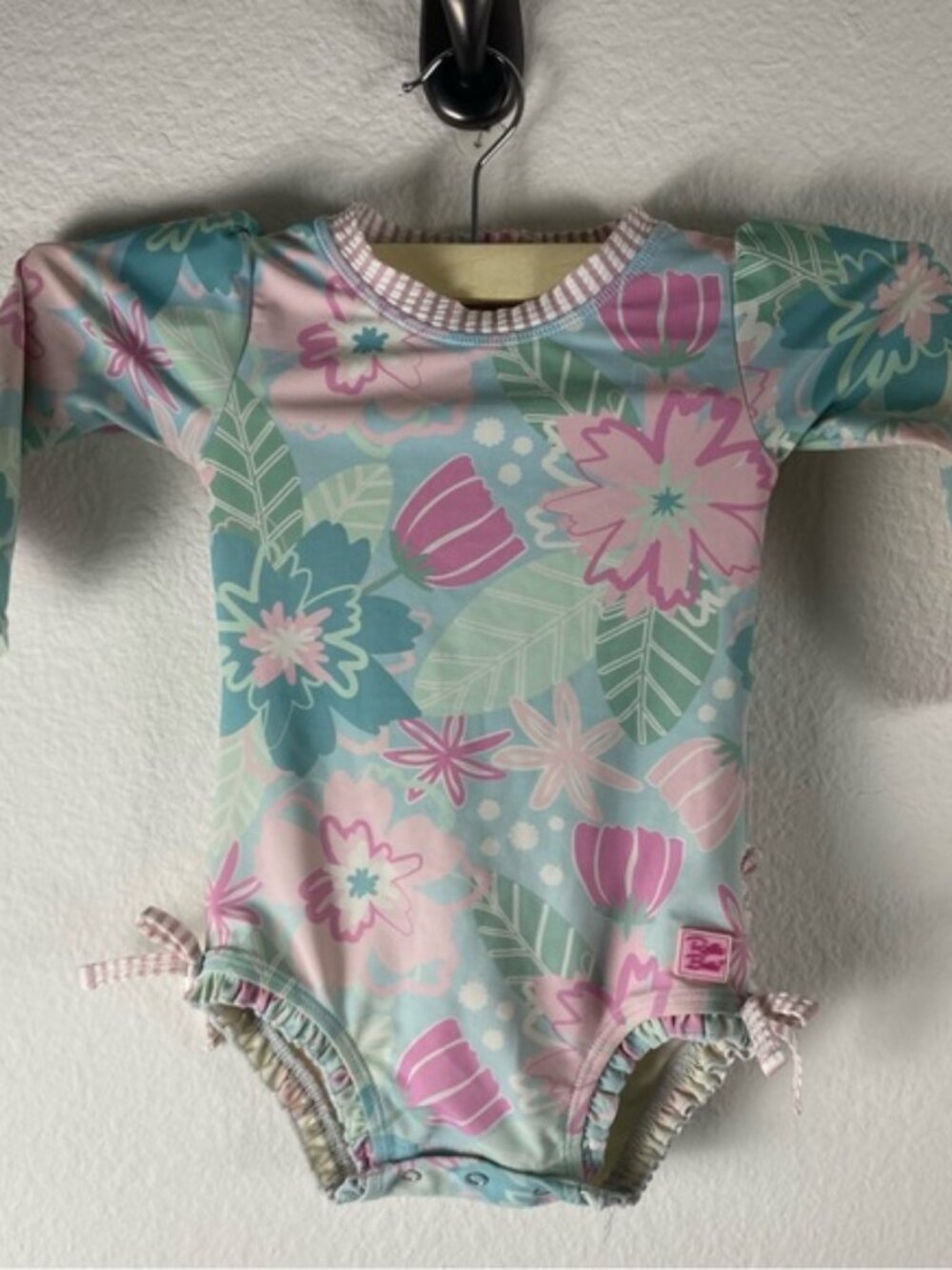 Ruffle Butts Girls 12-18‎ months Swimsuit Bathing Suit One Piece rash guard